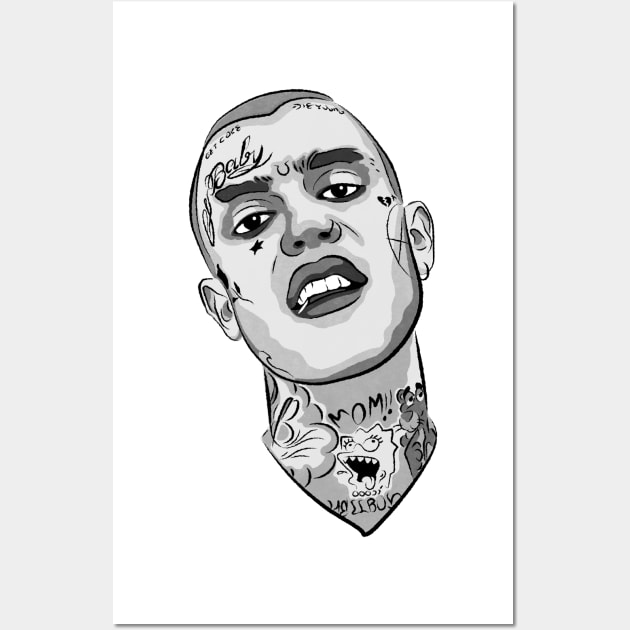 LIL PEEP Wall Art by StrayArte